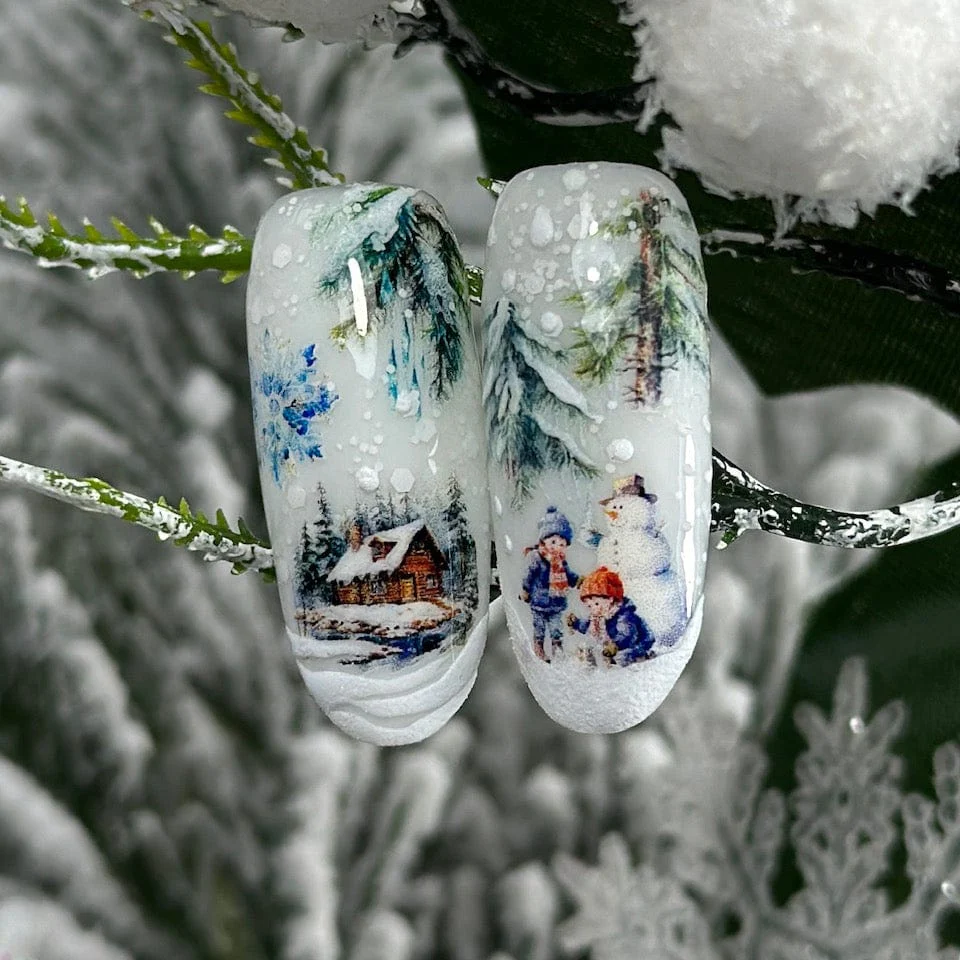 CW-205 / Nail Water Decal, Christmas / Winter / Snow - Image 2