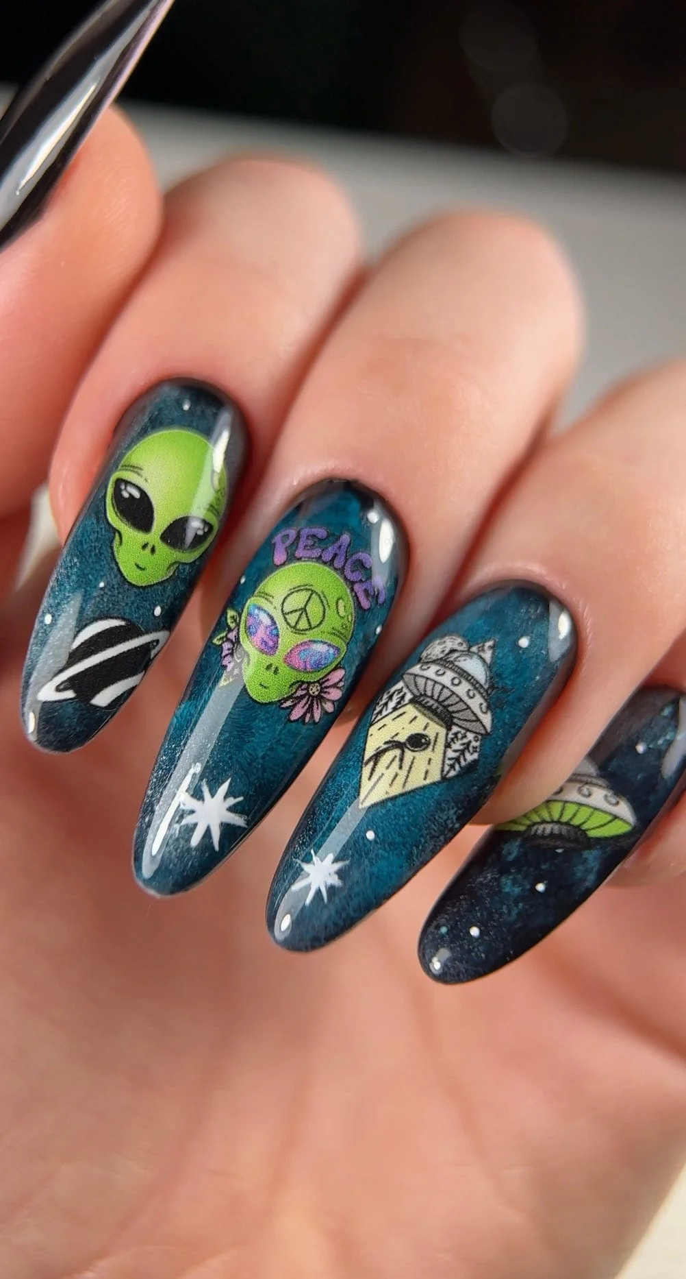 CL-06 / Nail Decal 2D UFO/ UFO / Alien/ Space - Image 3